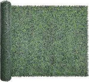 lot 2763 image: 60 Roll Of Plastic Green Boxwood Fence Decor