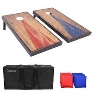 lot 2764 image: Wooden Cornhole Set