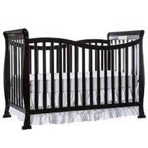 lot 2766 image: Dream On Me 7 In 1 Convertible Crib, Black