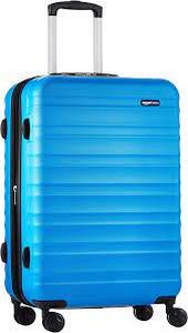 lot 2772 image: Amazon Basics 23 Hard Shell Rolling Luggage, Blue