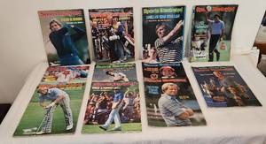 lot 1064 image: Sports Illustrated 11 Magazines Golfing 1975-1980, used