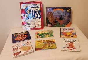 lot 1095 image: Children Books - Your Favorite Seuss in Hardback - Nighttime has sounds of the Wild - Plus 6 More Books
