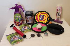 lot 1105 image: Zorbs Water Balloon Kit wpump - Games - Trick Glasses