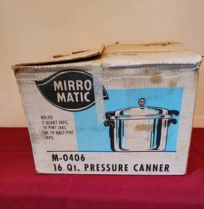 lot 1155 image: Mirro Matic 16-quart Pressure Canner Model 0406