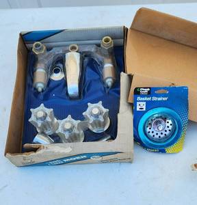lot 2033 image: Moen Tub and Shower Combination Faucet Set