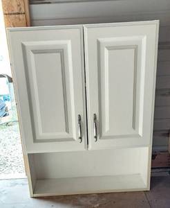 lot 2062 image: White Cabinet 24x7x30 - See Pictures
