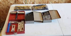 lot 2076 image: Tap & Drill Kits, National Fine and Course Sets - High Speed Drill Indexs - One Index Letter Sizes - One Number Sizes (each set missing some bits) - Wheel & Gear Puller