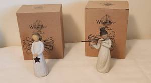 lot 518 image: (2) Willow Tree Angels with Original Boxes