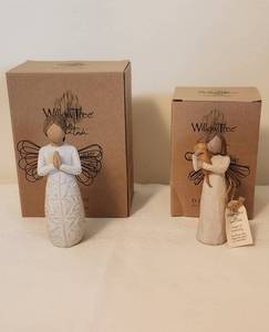 lot 519 image: (2) Willow Tree Angels with Original Boxes