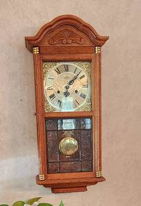 lot 520 image: D&A Pendulum Wall Clock with Key