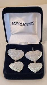 lot 524 image: New Montana Silversmiths Dangle Earrings