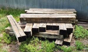 lot 2086 image: Pressure Treated 6x 6 Douglas Fir Wood 4 12 Ft Long - Buyer will be able to dive up close to load vehicle.