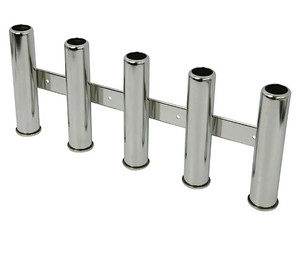 lot 53848 image: DasMarine 316 Stainless Steel Wall Side Mounted Rod Holder 5 Rod Rack Fishing Rod Pod for Marine Yacht RV