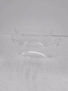 lot 53924 image: Set of 2, Acrylic Containers With Handles and 2 Scoops2Tongs, (1 Handle Cracked)