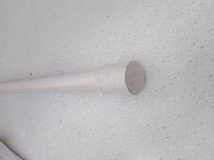 lot 53925 image: Set of 4, Curtain Rods, Cream White, (Missing Some Hardware, Unknown Length)