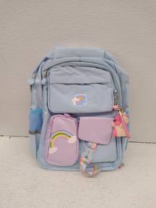 lot 53949 image: ZDBA Small Childrens Backpack, Multicolor With Unicorn Charm