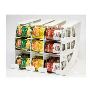 lot 53951 image: FIFO - Can Tracker - Shelf Can Rotator - Pantry Tin Can Food Storage Rotation System, (Used)