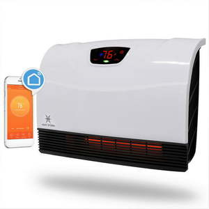 lot 53963 image: Heat Storm - Phoenix 1500-Watt Infrared Space Heater, White, (Used, Loose Hardware)