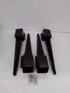 lot 53971 image: MTB Supply Fence Post Ground Spikes, 24 x 4 x 4, Pack of 4, Black