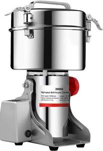 lot 54015 image: BI-DTOOL 2000gram Electric Grain Grinder Stainless Steel Pulverizer Grinding Machine Commercial Cereals Grain Mill for Kitchen Herb Spice Pepper Coffee with LCD Digital Display