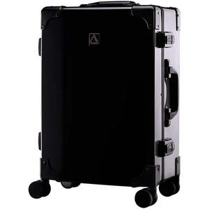 lot 54020 image: Andiamo Classico Suitcase with Built-in TSA Lock - Zipper less 20 Inch Hard side Carry On Bag- Lightweight (ABSPC) Luggage With 8-Rolling Spinner Wheels (Black)