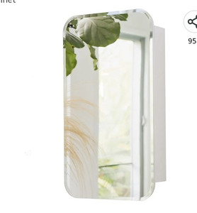 lot 54047 image: Medicine Cabinets For Bathroom With Mirror, Semi Recessed Medicine Cabinet or Surface Mounted Bathroom Mirror Cabinet With Storage - 16 x 29, Bathroom Medicine Cabinet With Mirror Medicine Cabinet