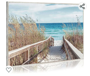 lot 54100 image: Beach Path Wall Art Canvas, 36 x 24