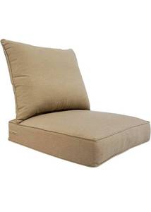 lot 54121 image: BOSSIMA Outdoor Patio Cushion, Beige, (Only 1 Cushion)