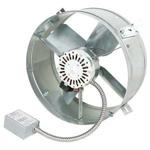 lot 54124 image: Maxx Air Gable Mount Power Attic Ventilator with 2.6-Amp 60-Hz Motor and 14-Inch Blade