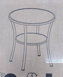 lot 54126 image: 2 Tier Round End Table, (Unknown BrandSize)