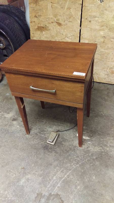 lot 120 image: Wood Sewing Table