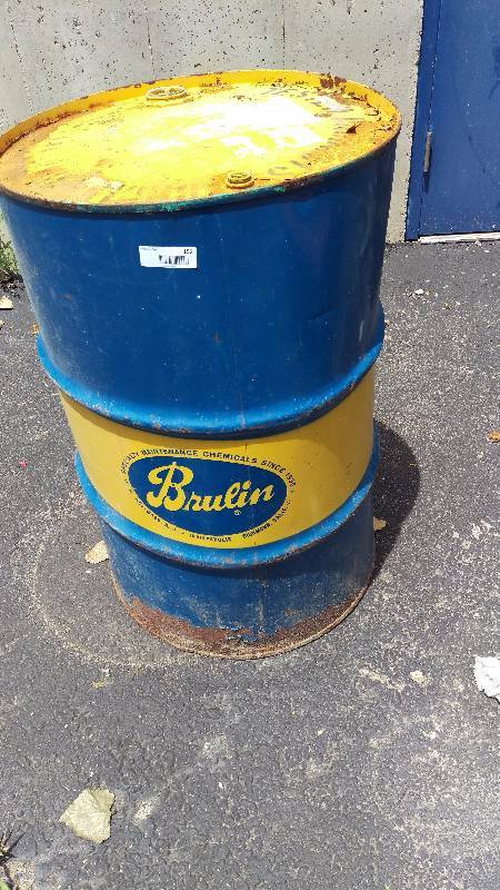 lot 152 image: Brulin Empty 55 Gallon Drum