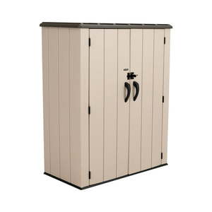 lot 47022 image: Lifetime 2.3 x 2.4 ft. Polyethylene Storage Shed Beige-Retail-$412.73
