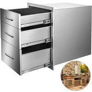lot 47028 image: Vevor Stainless Steel Drawer Cabinets-Retail-$187.99