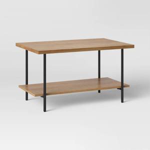 lot 2522 image: Wood and Metal Coffee Table Natural - Room Essentials