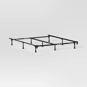 lot 2532 image: Adjustable Metal Bed Frame Black - Room Essentials