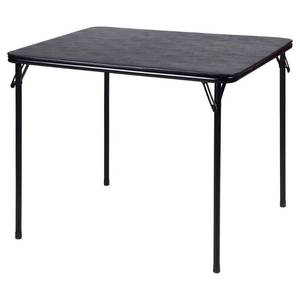 lot 5500 image: Folding Table Black 34in x 34in