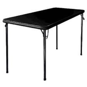 lot 5501 image: Foldable 4 Leg Table 47in x 19in