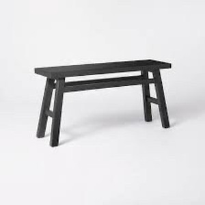 lot 5503 image: Wood Bench 36in x 10in x 18.5in