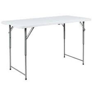 lot 5505 image: Adjustable Height 4 Foot Folding Table