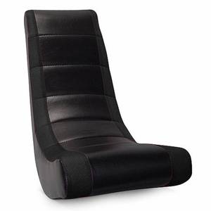 lot 5533 image: Classic Video Rocker Gaming Chair Faux Leather Mesh BlackBlack