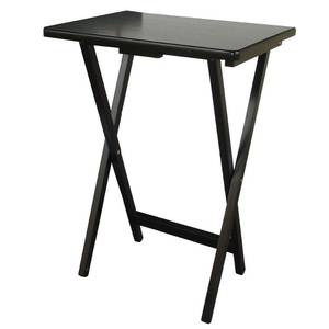 lot 5548 image: TV Tray Wood Black