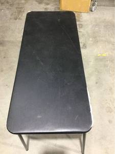 lot 5557 image: 20in x 48in Folding Table Black