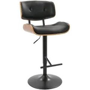 lot 7502 image: Lombardi Adjustable Height Bar Stool