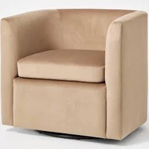 lot 7503 image: Vernon Upholstered Barrel Accent Chair
