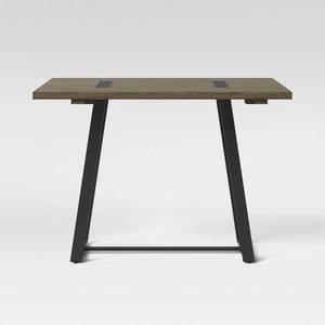 lot 7524 image: Brimfield Metal Base Extendable Dining Table