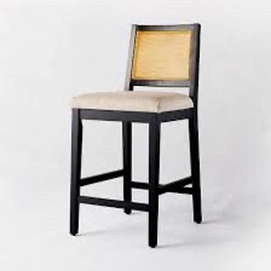 lot 7544 image: Set of 2 Oak Park Cane Counter Height Barstool