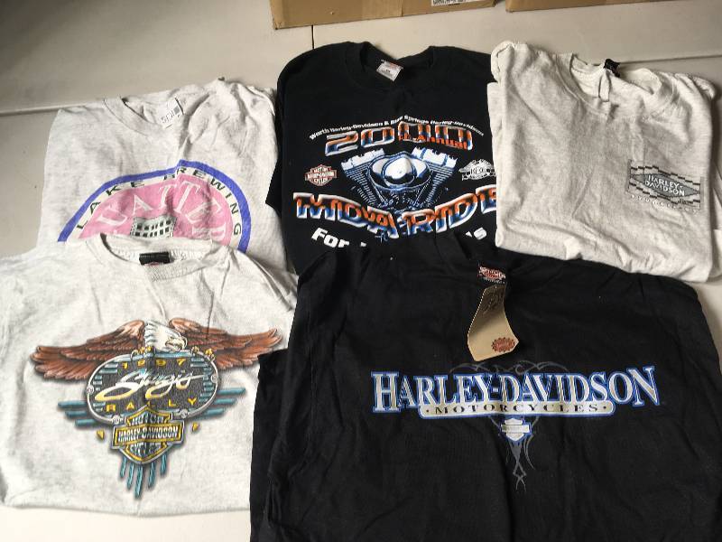 lot 6073 image: 5 Harley Davidson Shirts