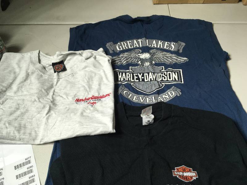 lot 6075 image: 3 Harley Davidson Shirts