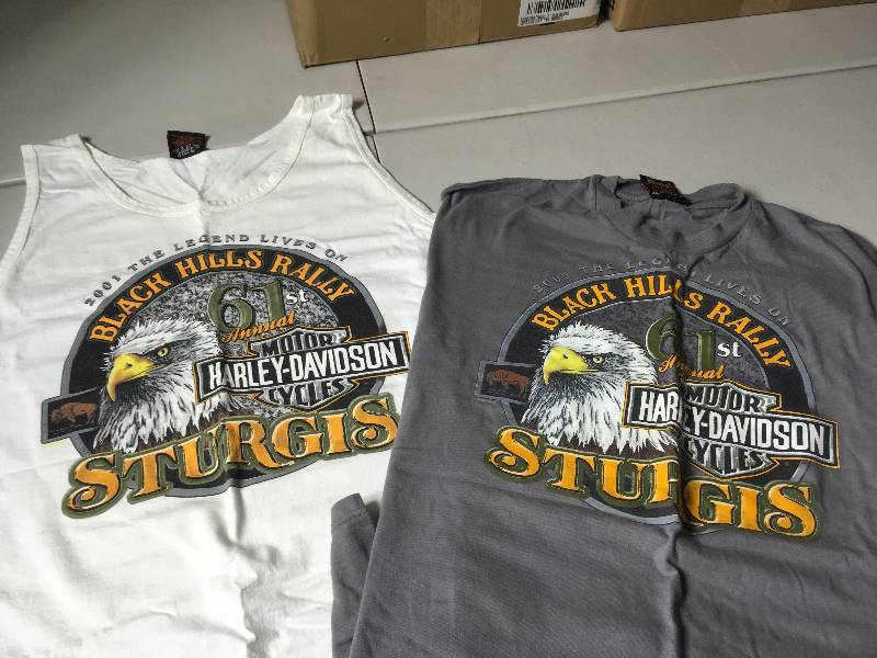 lot 6079 image: 2 Sturgis  harley shirts
